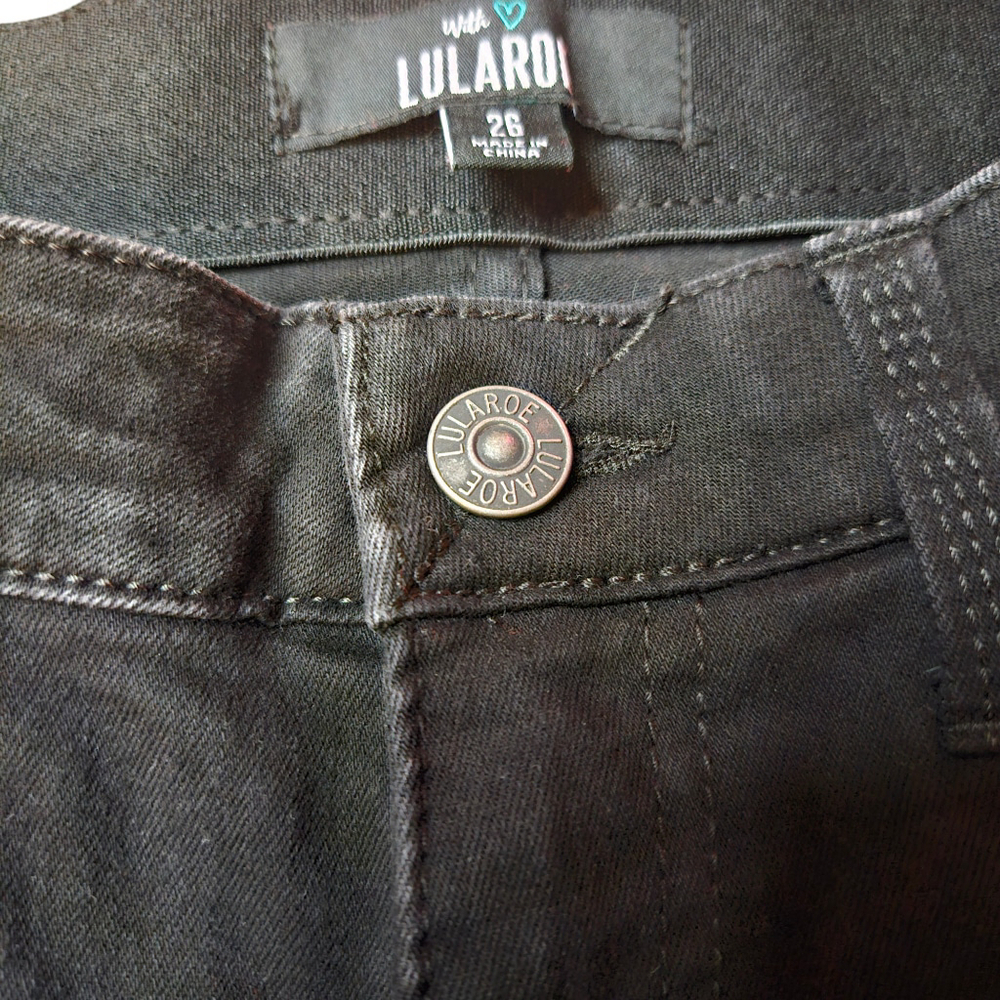 Lularoe Size 26 Black High Waisted Skinny Jeans - Picture 5 of 7